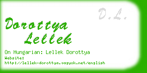 dorottya lellek business card
